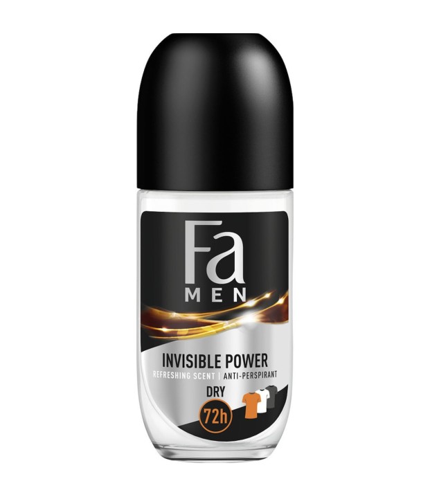 ΑΠΟΣΜΗΤΙΚΟ FA ROLL ΟΝ 50 ML MEN INVISIBLE POWER ΑΠΟΣΜΗΤΙΚΟ FA ROLL ΟΝ 50 ML MEN INVISIBLE POWER